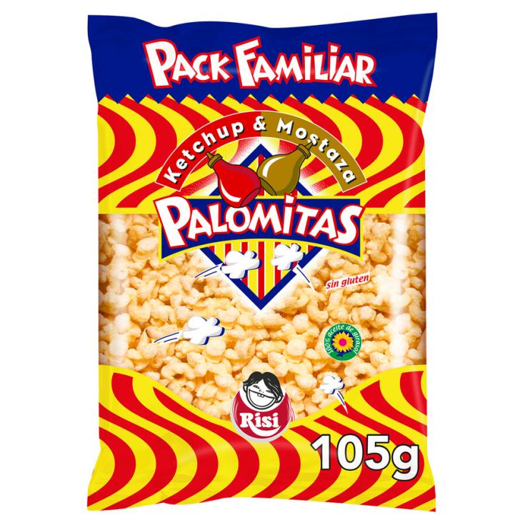 PALOMITAS KETCHUP Y MOSTAZA , 90g RISI