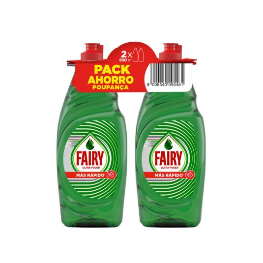 LAVAVAJILLAS A MANO ULTRA PODER, 2X654 ML FAIRY