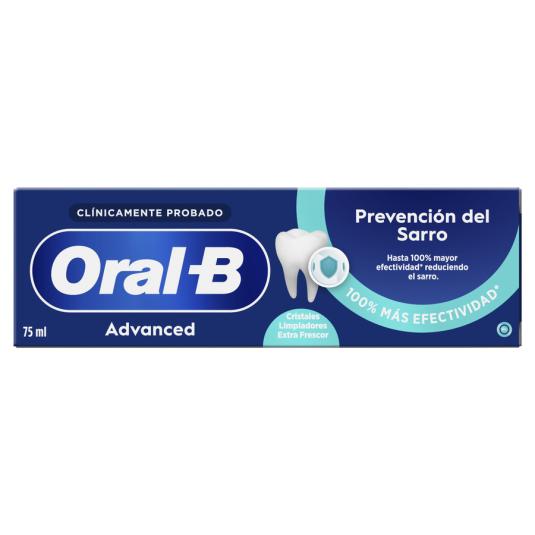 PASTA DE DIENTES ADV. PREVENCION SARRO, 75ML ORAL B