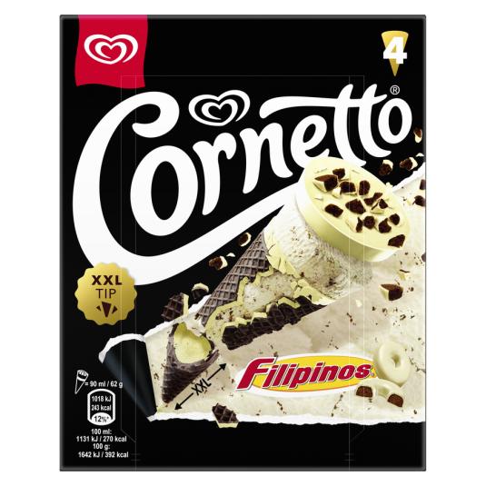 CONO HELADO FILIPINOS X4 90ML CORNETTO 