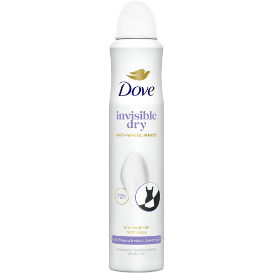 DESODORANTE INVISIBLE SPRAY, 200ML DOVE