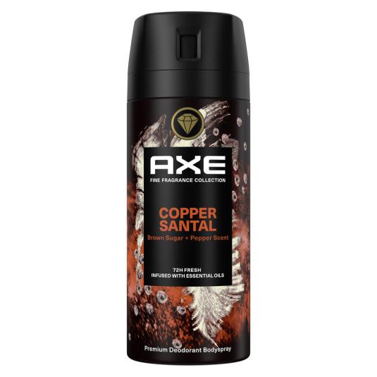 DESODORANTE BODYSPRAY COPPER SANTAL, 150ML AXE