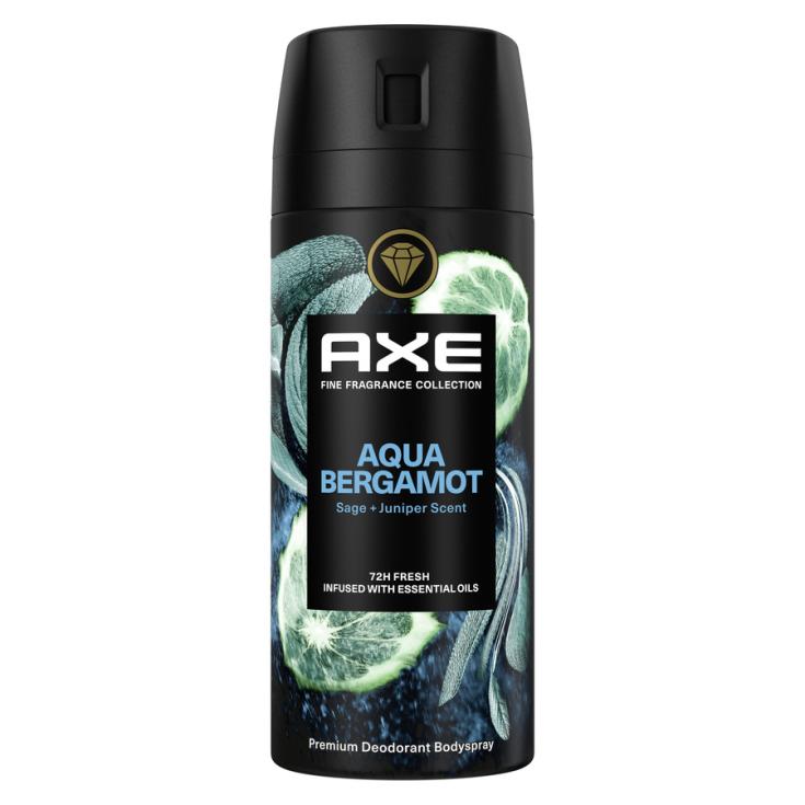 DESODORANTE BODYSPRAY AQUA BERGAMOT, 150 ML AXE