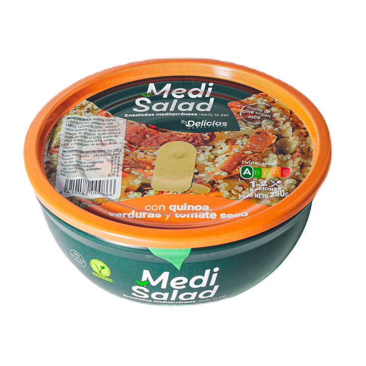 ENSALADA DE QUINOA Y VERDURA,250G DELICIAS MED