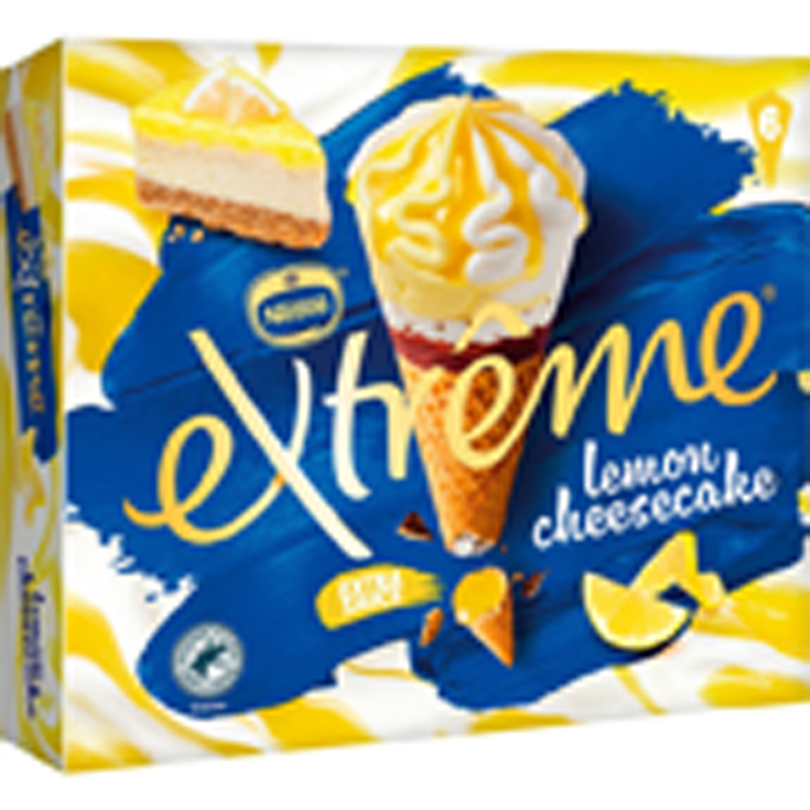 HELADO CONO LEMON CHEESCAKE, 6*110 EXTREME