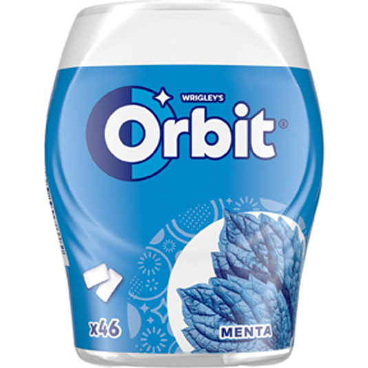 CHICLES MENTA, BOTE 46 UNIDADES ORBIT