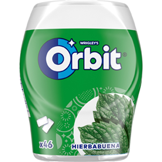 CHICLES HIERBABUENA, BOTE 46 UNIDADES ORBIT