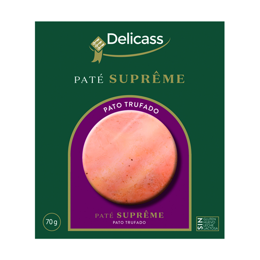 PATE SUPREME DE PATO TRUFADO 70G DELICASS DELICASS