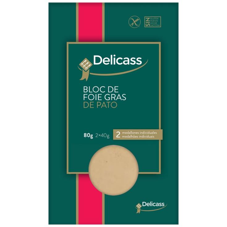 BLOC DE FOIE GRAS DE PATO 2X40G DELICASS