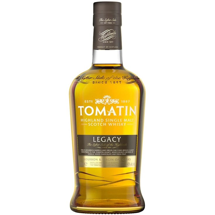 WHISKY SINGLE MALT LEGACY, 700ML TOMATIN