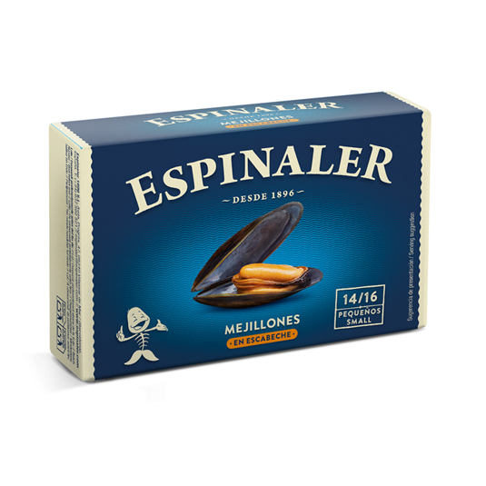 MEJILLON ESCABECHE 14/16 111G ESPINALER