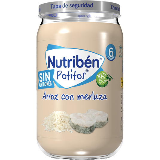 POTITOS TARRITO ARROZ CON MERLUZA SIN ALMIDONES, 235 GR NUTR