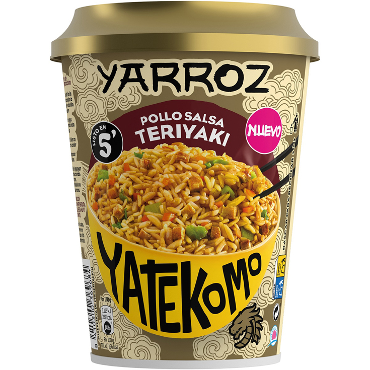YATEKOMO YARROZ POLLO TERIYAKI,67G GALLINA BLANCA