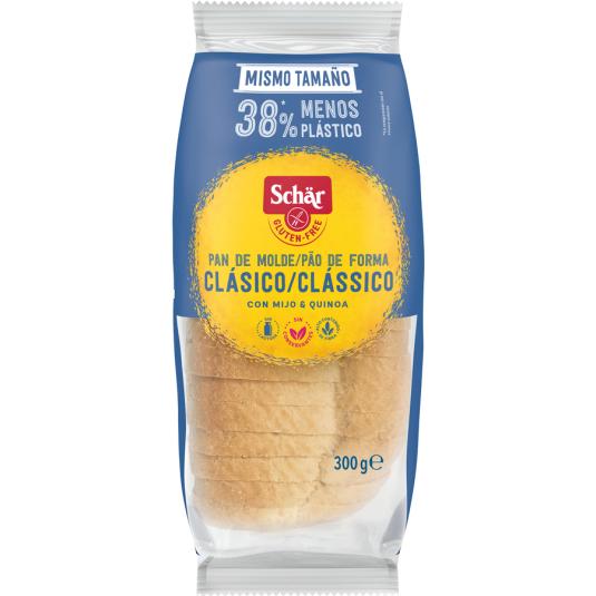 PAN DE MOLDE CLÁSICO CON MIJO Y QUINOA, 300G SCHAR