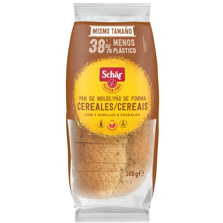 PAN DE MOLDE CON CEREALES, MIJO Y QUINOA, 300G SCHAR