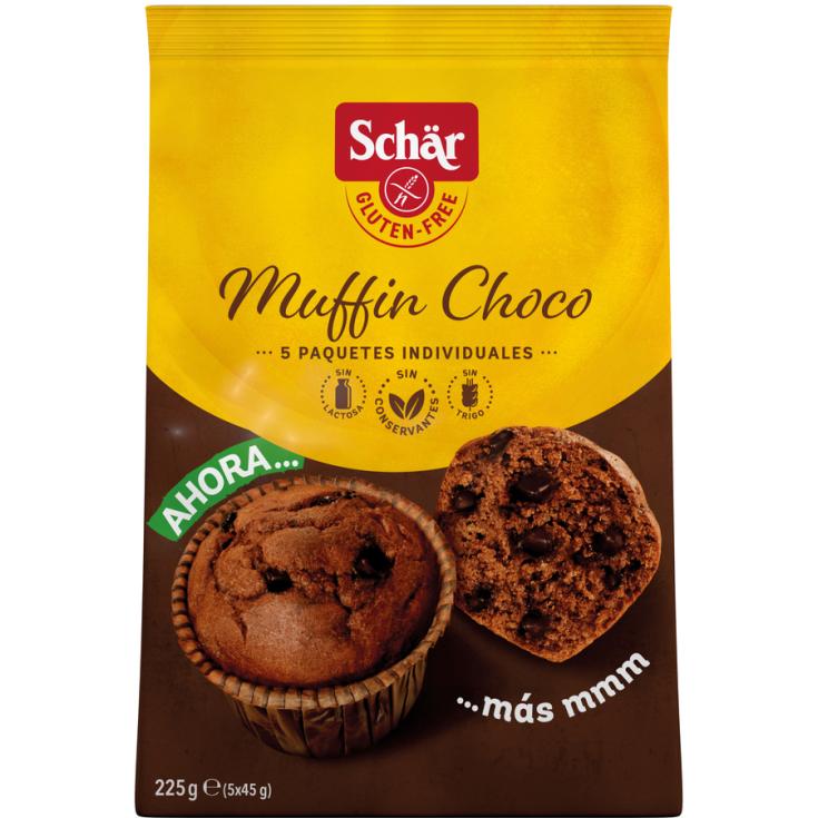 MUFFINS CHOCOLATE NEGRO, 4UNID SCHAR