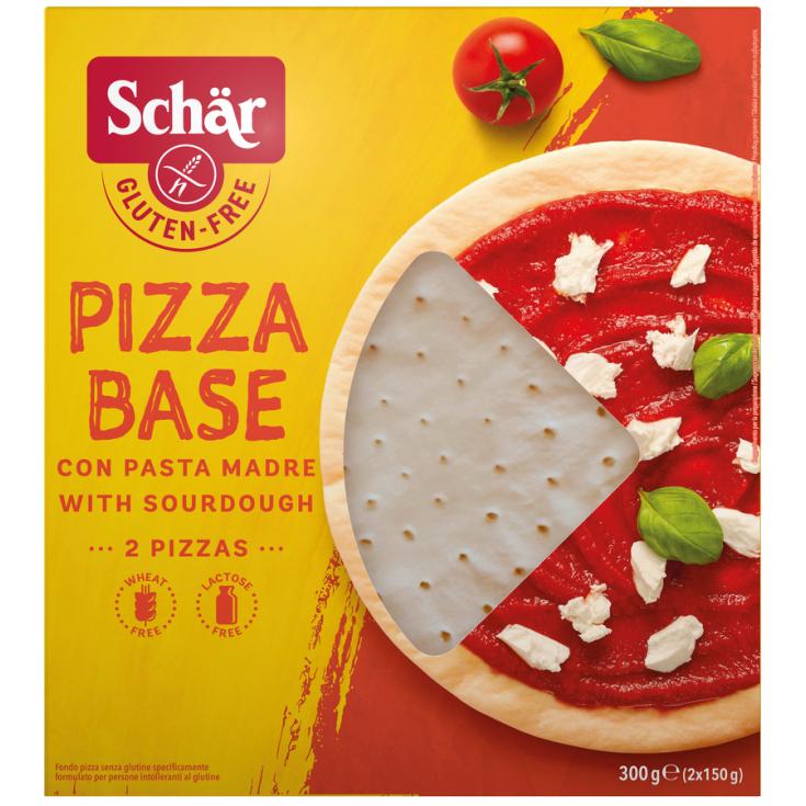 BASE PIZZA CON MASA MADRE, 2X150G SCHAR