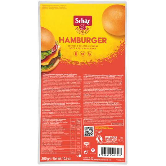 PAN PARA HAMBURGUESA, 4X75G SCHAR