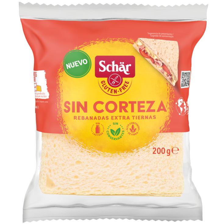 PAN DE MOLDE SIN CORTEZA, 200G SCHAR