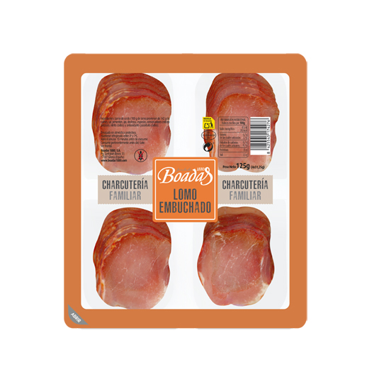 LOMO EMBUCHADO 4 X 31,25G BOADAS 1880