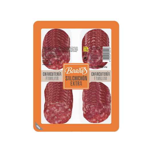 SALCHICHON EXTRA 4 X 50G BOADAS 1880