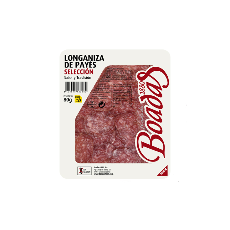 LONGANIZA PAYES 80G BOADAS 1880