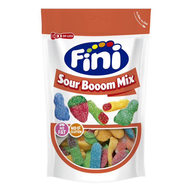 GOLOSINAS SURTIDAS SOUR BOOM MIX, 165G FINI
