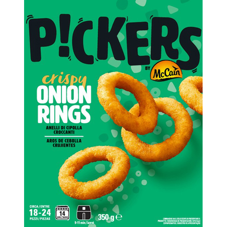 AROS DE CEBOLLA CRUJIENTES, 350 GR PICKERS