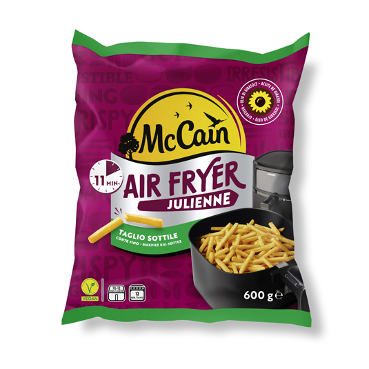 PATATAS CONGELADAS AIRFRYER JULIENNE, 600GR MCCAIN
