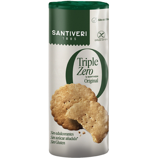 GALLETAS ORIGINAL TRIPLE ZERO, 205G SANTIVERI
