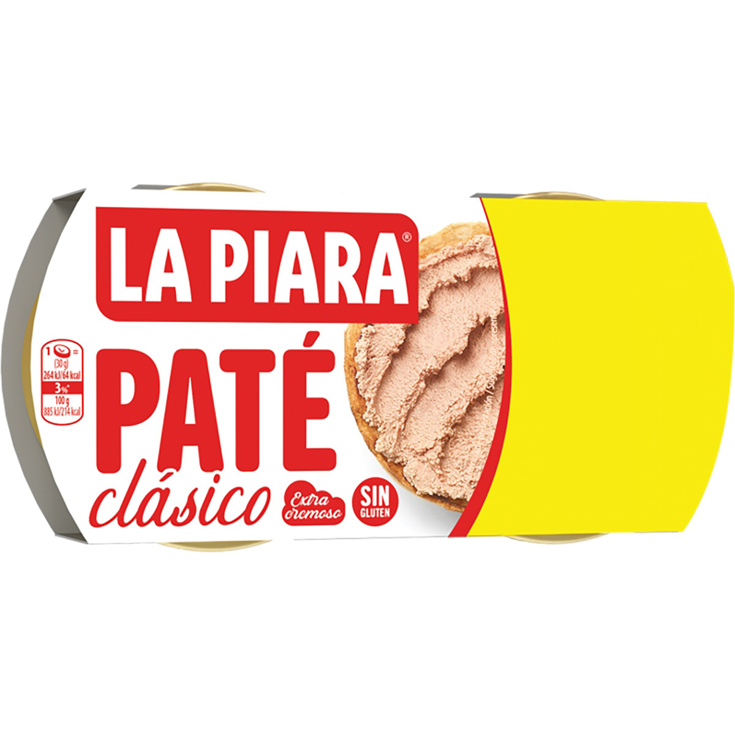 PATE CLASICO, 2X75G LA PIARA