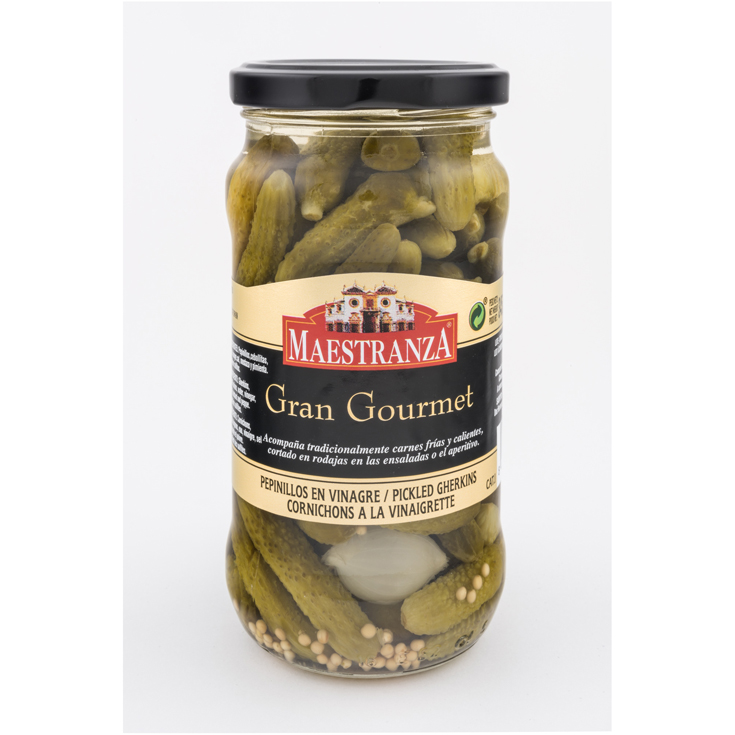 PEPINILLOS EN VINAGRE, 345G MAESTRANZA
