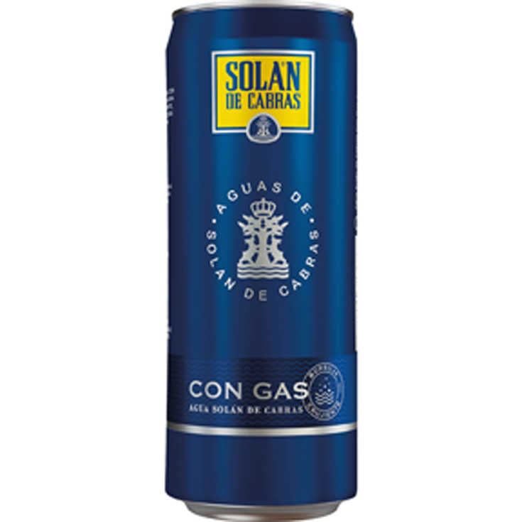 AGUA CON GAS LATA 33CL SOLAN DE CABRAS 