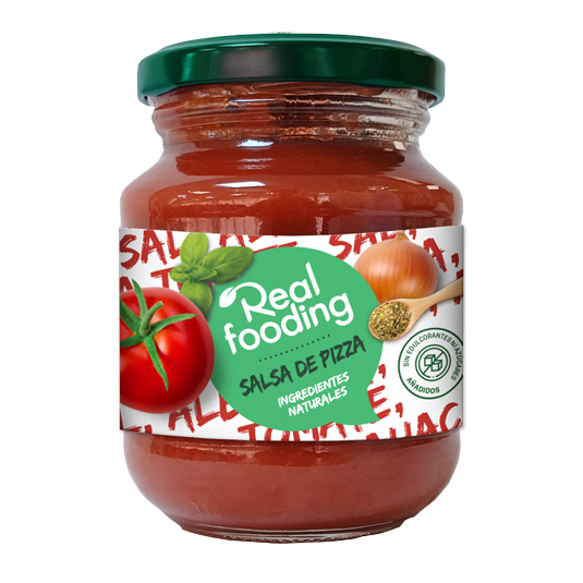 SALSA PARA PIZZA 300G REAL FOODING