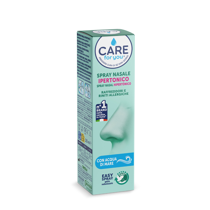 SPRAY NASAL HIPERTONICO, 125 ML CARE FOR YOU