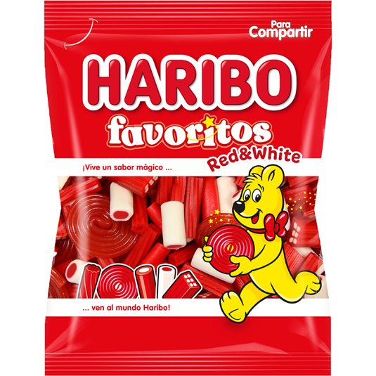 GOMINOLAS FAVORITOS RED WHITE, 150G HARIBO