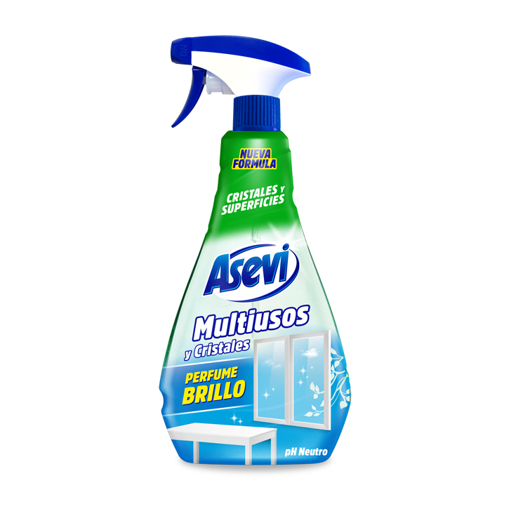 LIMPIADOR MULTIUSOS Y CRISTALES, 750 ML ASEVI