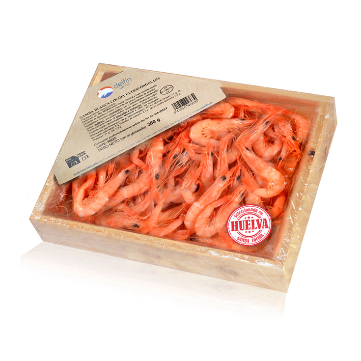 GAMBA COCIDA DE HUELVA 50/60, 360 GR DELFIN