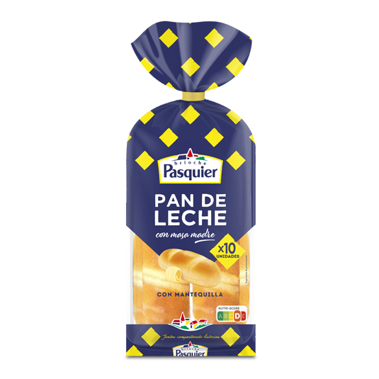 PAN DE LECHE 10 UNIDADES, 350G PASQUIER