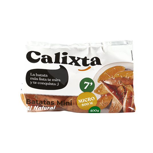 BATATAS MINI AL NATURAL MICROONDAS, 400G CALIXTA