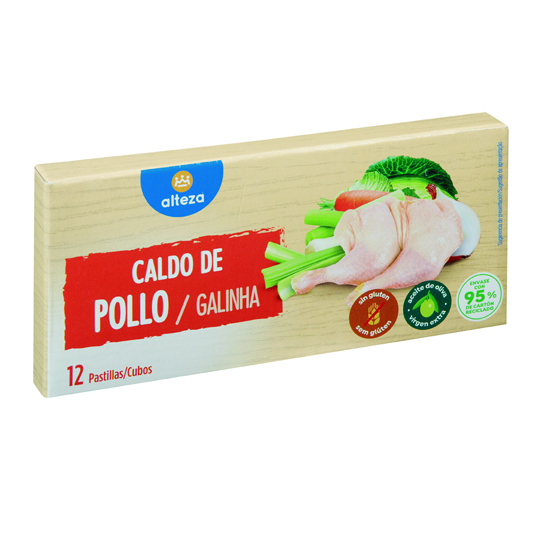 CALDO DE POLLO, 12 PASTILLAS ALTEZA