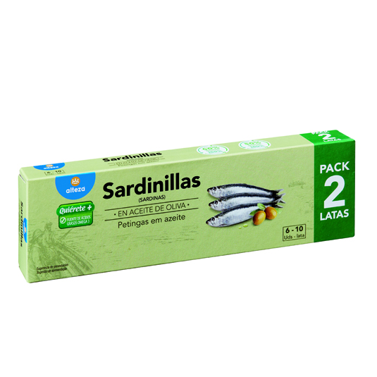 SARDINILLAS ACEITE OLIVA, 2X62G ALTEZA