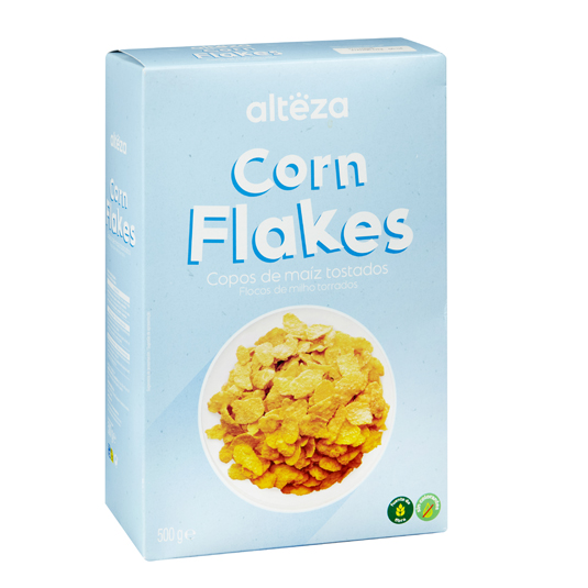 CEREALES CORN FLAKES, 500G ALTEZA