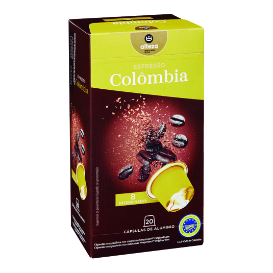 CAPSULAS DE CAFE COLOMBIA, 20 UNID ALTEZA