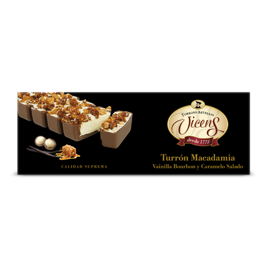 TURRON CON MACADAMIA, 150G VICENS