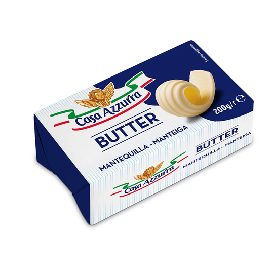 MANTEQUILLA SIN SAL, 200G CASA AZZURRA