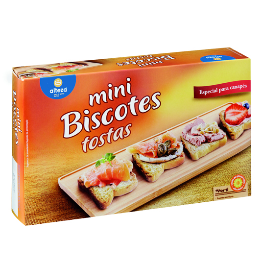 MINI BISCOTTES, 60 REBANADAS ALTEZA