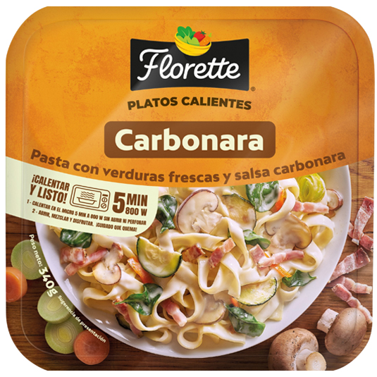 PASTA CARBONARA, 340G FLORETTE