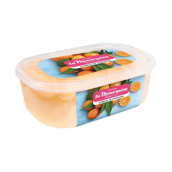 SORBETE DE MANDARINA, 1L LA MENORQUINA