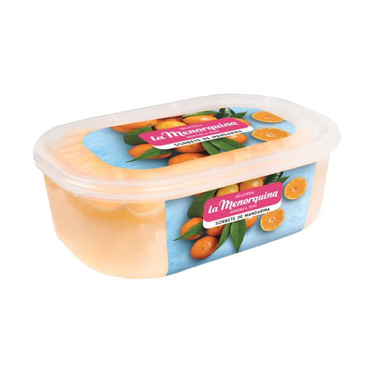 SORBETE DE MANDARINA, 1L LA MENORQUINA